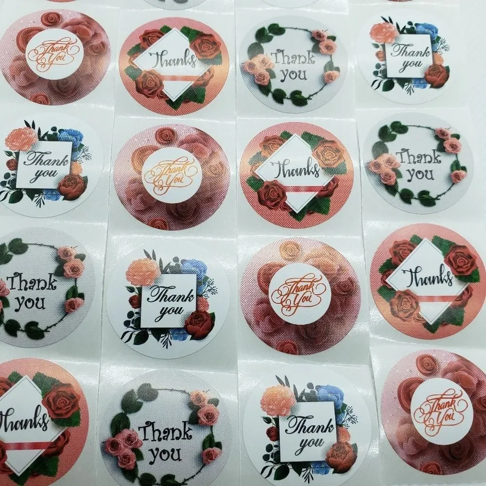 8/$20 100ct Thank You Stickers Round 1